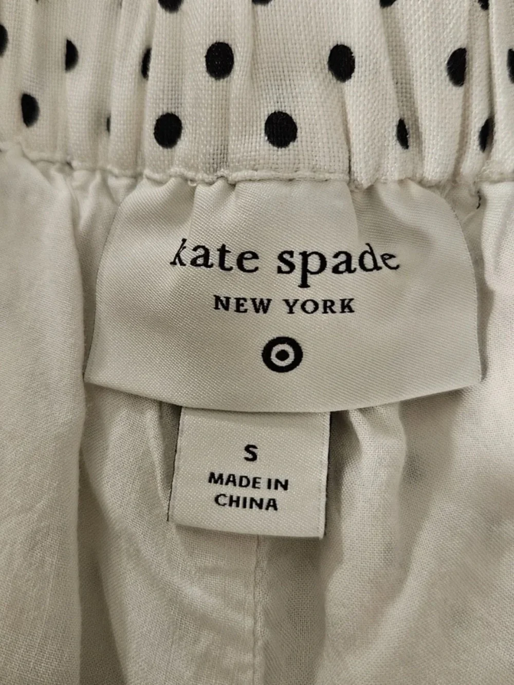 Kate Spade x Target mini polka dot linen baby doll tank with matching shorts